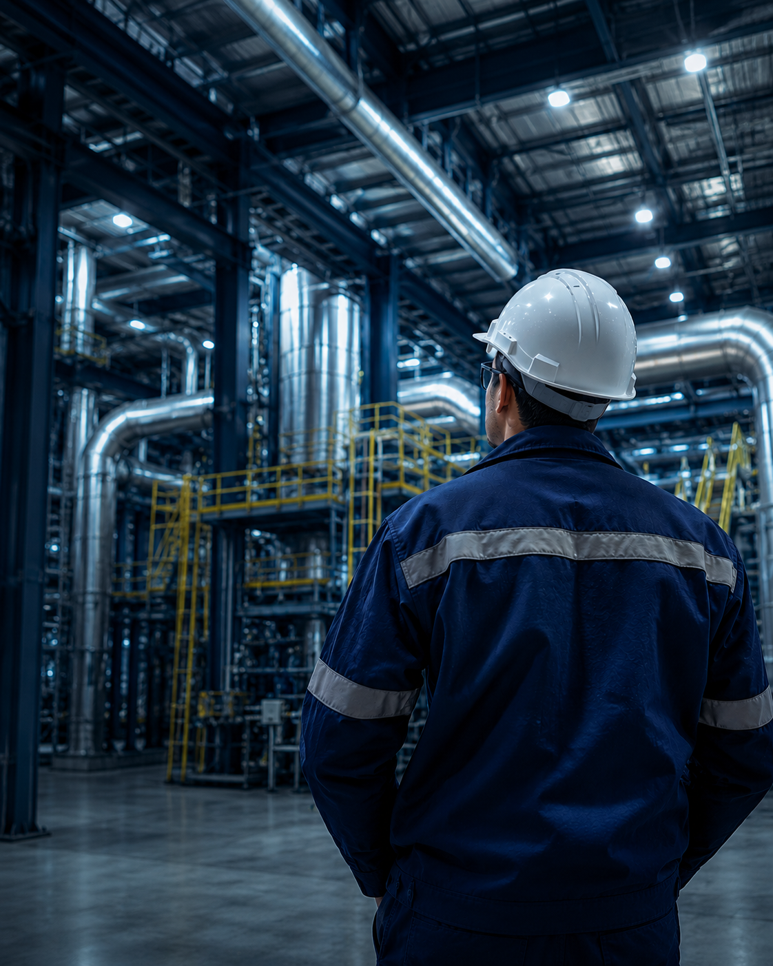 Profissional em ambiente industrial